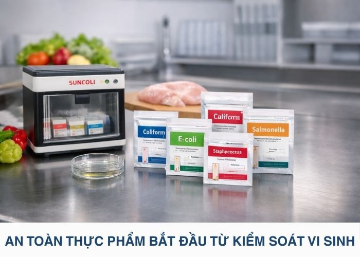 An toàn thực phẩm bắt đầu từ kiểm tra vi sinh