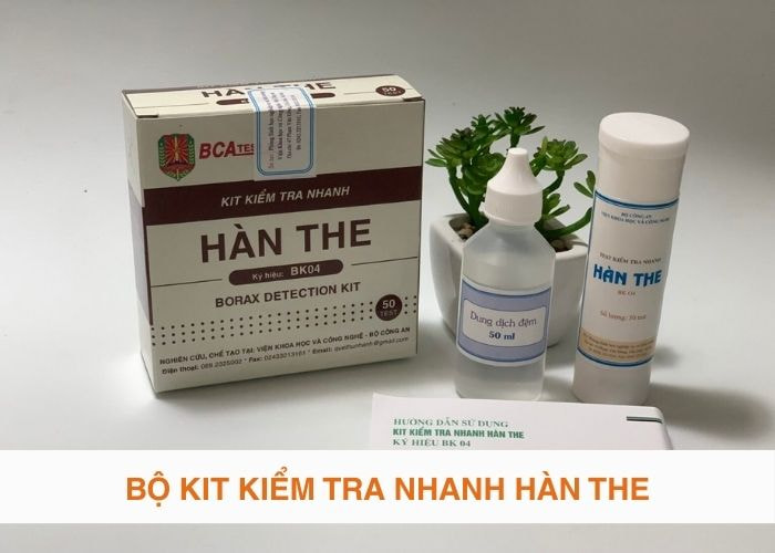 Cách kiểm tra hàn the trong thực phẩm