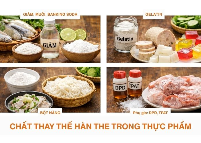 Chất thay thế hàn the trong thực phẩm